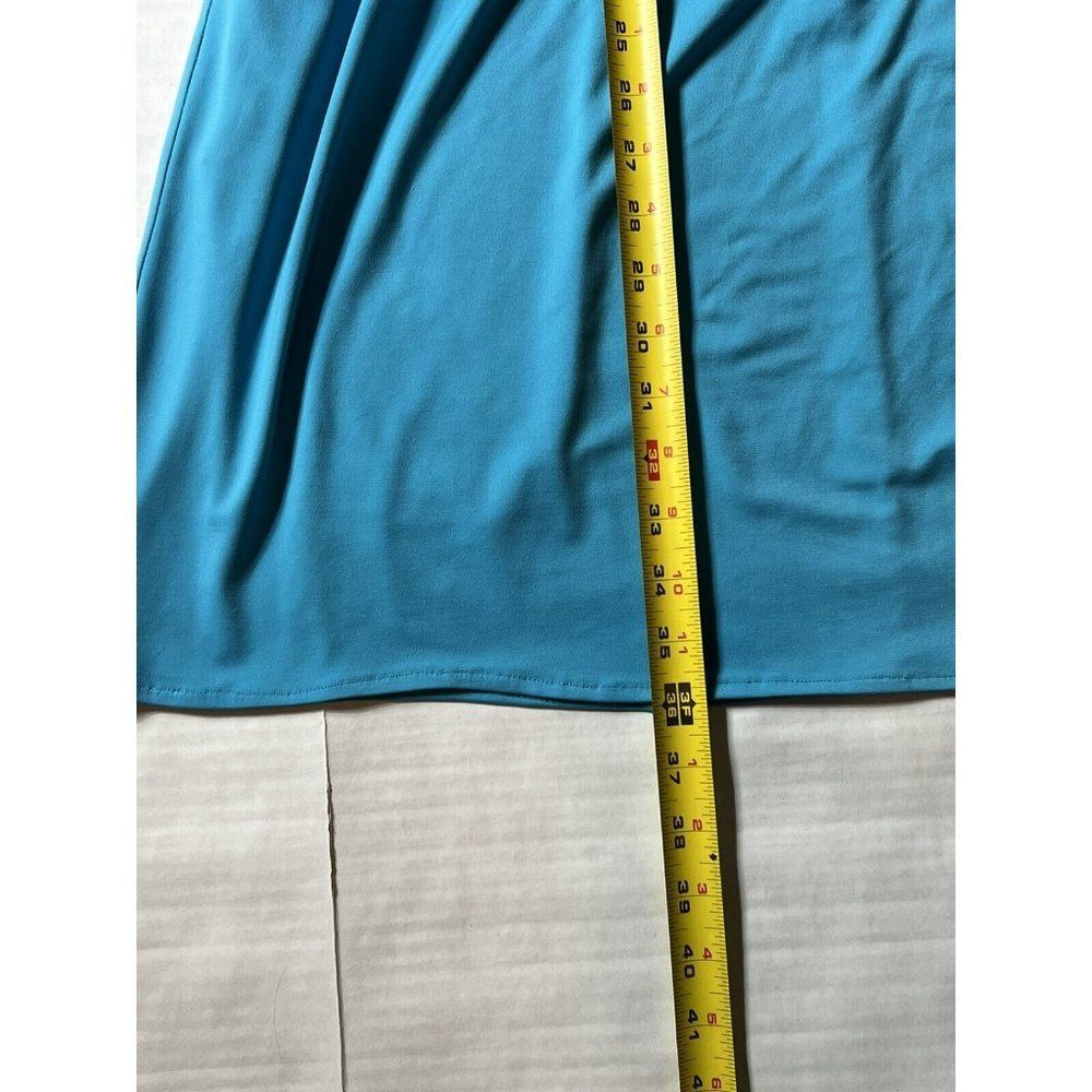 Maggie London Blue Knee High Casual Dress Women's Petite Size 14P - Picture 3 of 7